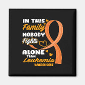 この家族では一人でチーム白血病Wと戦う人はいない マグネット (正面)