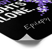 この家族では誰もてんかん認識度アルと戦わない ポスター (角)