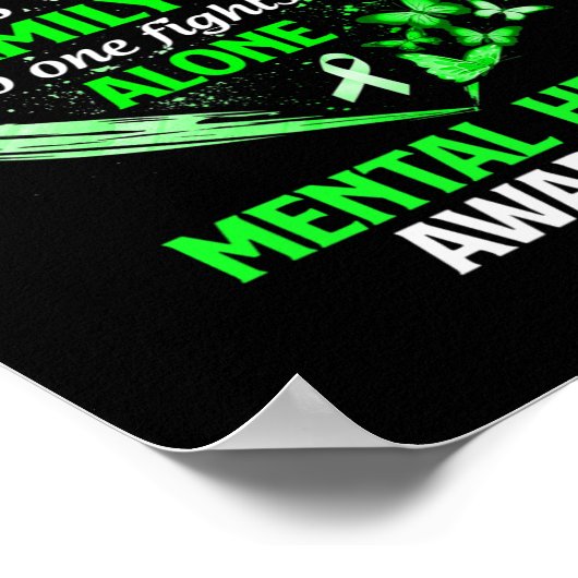 この家族では誰も一人でメンタルヘルス法と戦わない ポスター (角)