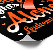 この家族では誰も一人で白血病を目の当たりにする ポスター (角)