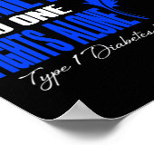 この家族では誰も一人で1型糖尿病と戦わない ポスター (角)