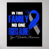 この家族では誰も一人で1型糖尿病と戦わない ポスター (正面)