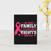 この家族では誰も一人の乳がんAと戦わない カード (黄色い花)