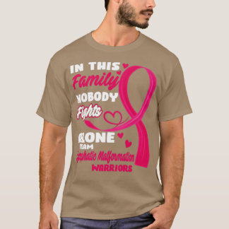 この家族では誰も単独でリンパ管と戦わない Tシャツ