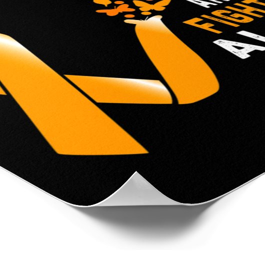 この家族でオレンジリボン白血病と戦わない ポスター (角)