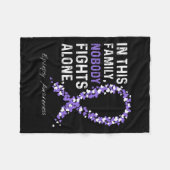 この家族のてんかん認識度誰もアルと戦わない フリースブランケット (正面(横))