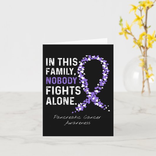 この家族の膵臓がんも戦わない カード (黄色い花)