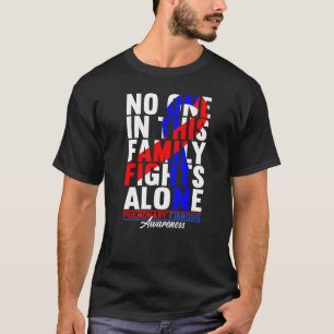 この家族の誰も私の肺横暴を単独で戦わない Tシャツ