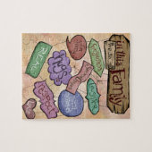 この家族の…感動的な引用文の芸術 ジグソーパズル (横)