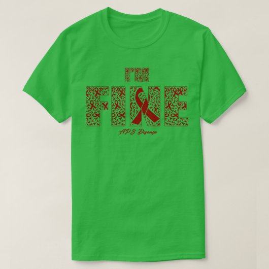 この家族のAPS病素晴らし認識度リボン Tシャツ (デザイン正面)