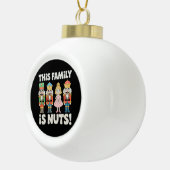この家族はおかしい クリスマスのくるみ割り人形 Xmas セラミックボールオーナメント (右)