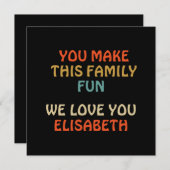 この家族を楽しくしてくれてありがとう。愛してる (正面/裏面)