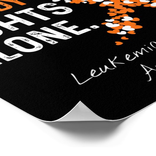 この家系では白血病がんだけと闘う人はいない ポスター (角)