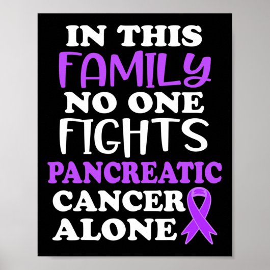 この家系の膵がん認識度（紫） ポスター (正面)