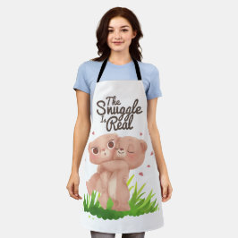 この寄り合いは実在可愛い熊の抱き合いだ エプロン