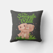 この寄り合いは実在可愛い熊の抱き合いだ クッション (裏面)