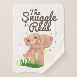 この寄り合いは実在可愛い熊の抱き合いだ シェルパブランケット