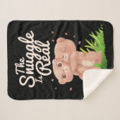 この寄り合いは実在可愛い熊の抱き合いだ シェルパブランケット (正面(横))