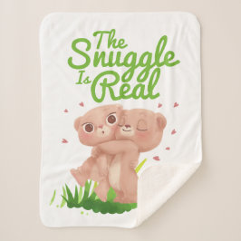 この寄り合いは実在可愛い熊の抱き合いだ シェルパブランケット