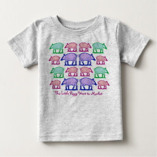 この小さい豚のよう家に居られて販売することを行きました ベビーTシャツ