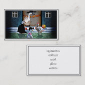 この小さなアヒルの時間をトリックまたは治療する 名刺 (正面/裏面)