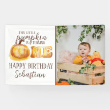 この小さなカボチャの写真 1歳の誕生日パーティー