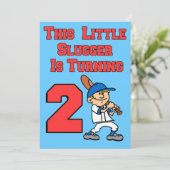 この小さなスラッガーは2野球テーマを回している 招待状 (スタンド正面)