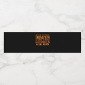 この小さなトランプキンはハロウィーンGrを作ろうとしている ペットボトルラベル (シングルラベル)