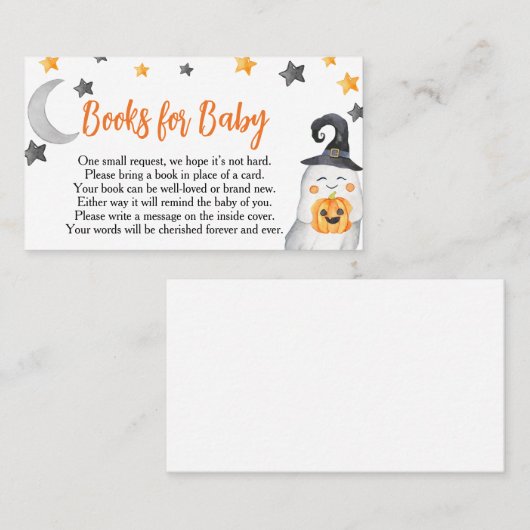 この小さなブー赤ちゃんシャワーベビー 名刺 (正面/裏面)