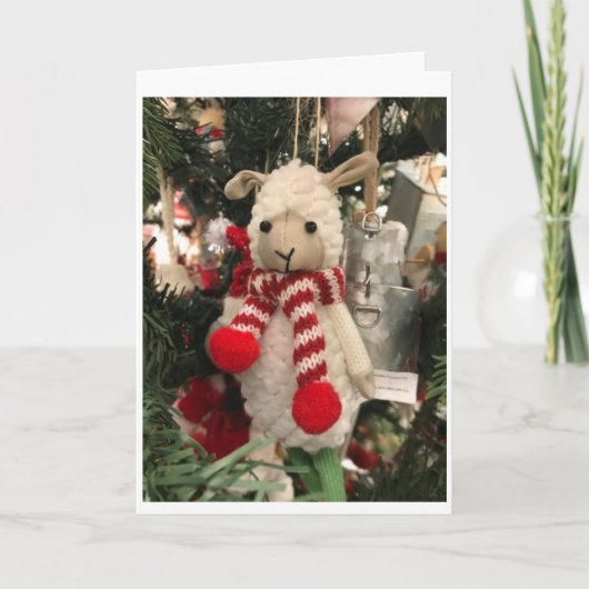 この小さなヤツが *クリスマスおめでとう* と言いたがってるんだ！ シーズンカード (正面)