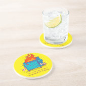 この小さな光:ダンスター火災サンドストーンコースター コースター (側面)