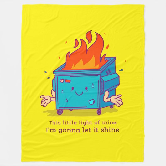 この小さな光:ダンスター火災フリースブランケット フリースブランケット (正面)