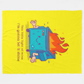 この小さな光:ダンスター火災フリースブランケット フリースブランケット (正面(横))