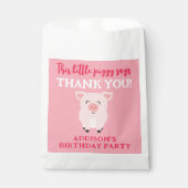 この小さな子豚は感謝を言う農場の動物 フェイバーバッグ (正面)