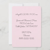 "この小さな子豚"最初の誕生日招待状 招待状 (裏面)