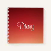 この小さな日記のノートブックを個人用に設定する ノートブック (正面)