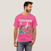 この小さな漁師は5魚釣り5歳Bir Tシャツ (正面フル)