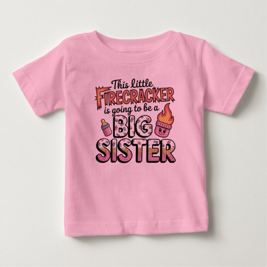 この小さな爆竹の小柄なTシャツは ベビーTシャツ (正面)