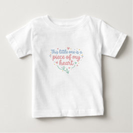 "この小さな種は私の心の一部" かわいい赤ちゃん ベビーTシャツ
