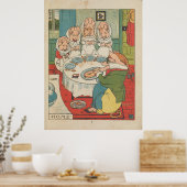 この小さな豚は市場に行った1870 – ホーム ポスター (キッチン)