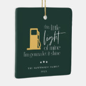 この小さな軽いガスおもしろいのクリスマス セラミックオーナメント (右)