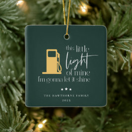 この小さな軽いガスおもしろいのクリスマス セラミックオーナメント