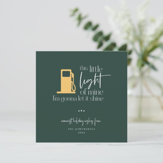 この小さな軽いガスおもしろいのライトクリスマス (スタンド正面)