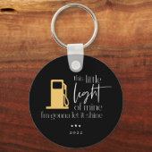 この小さな軽いガスおもしろいのライトクリスマス キーホルダー (正面)