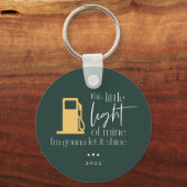 この小さな軽いガスおもしろいのライトクリスマス キーホルダー (正面)