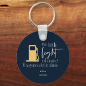 この小さな軽いガスおもしろいのライトクリスマス キーホルダー (正面)