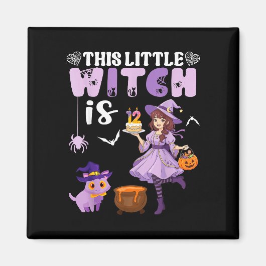 この小さな魔女は12歳の誕生日 マグネット (正面)