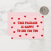 「この小包はあなたに会えて嬉しい」カード ノートカード (正面/裏面インサイチュ)