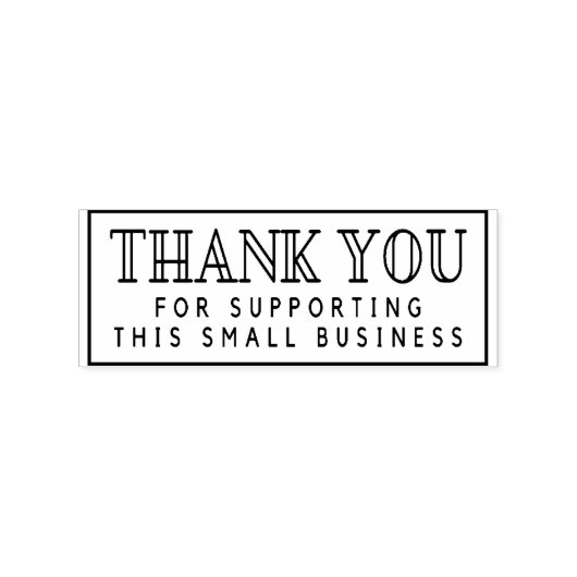 この小規模企業をサポートしてくれてありがとう ラバースタンプ (インプリント)