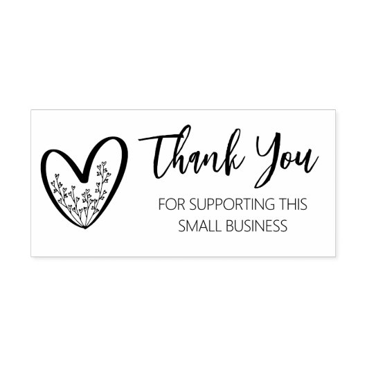 この小規模企業をサポートしてくれてありがとう ラバースタンプ (インプリント)